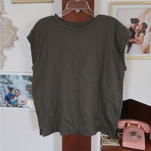 Olive Muscle Tee